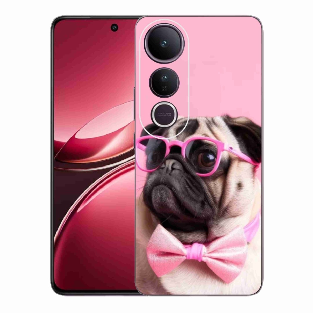 Gelový kryt mmCase na Vivo V50 Lite 4G/5G - stylový mops