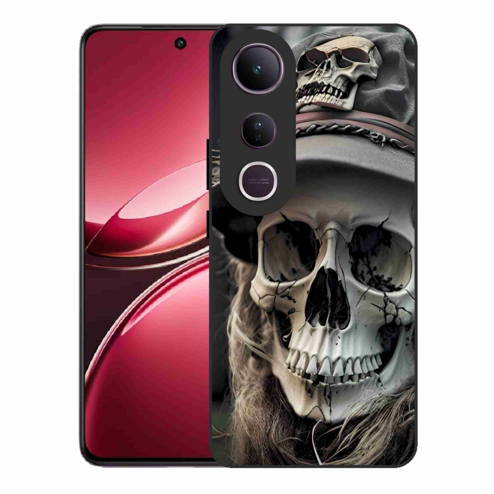 Gelový kryt mmCase na Vivo V50 Lite 4G/5G - temná lebka