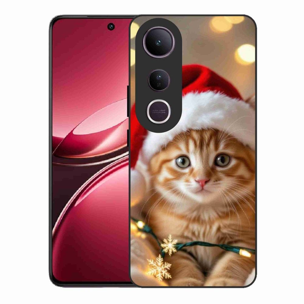 Gelový kryt mmCase na Vivo V50 Lite 4G/5G - vánoční kotě