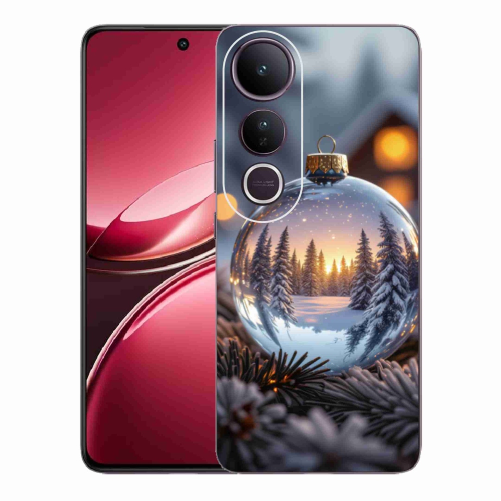 Gelový kryt mmCase na Vivo V50 Lite 4G/5G - vánoční ozdoba