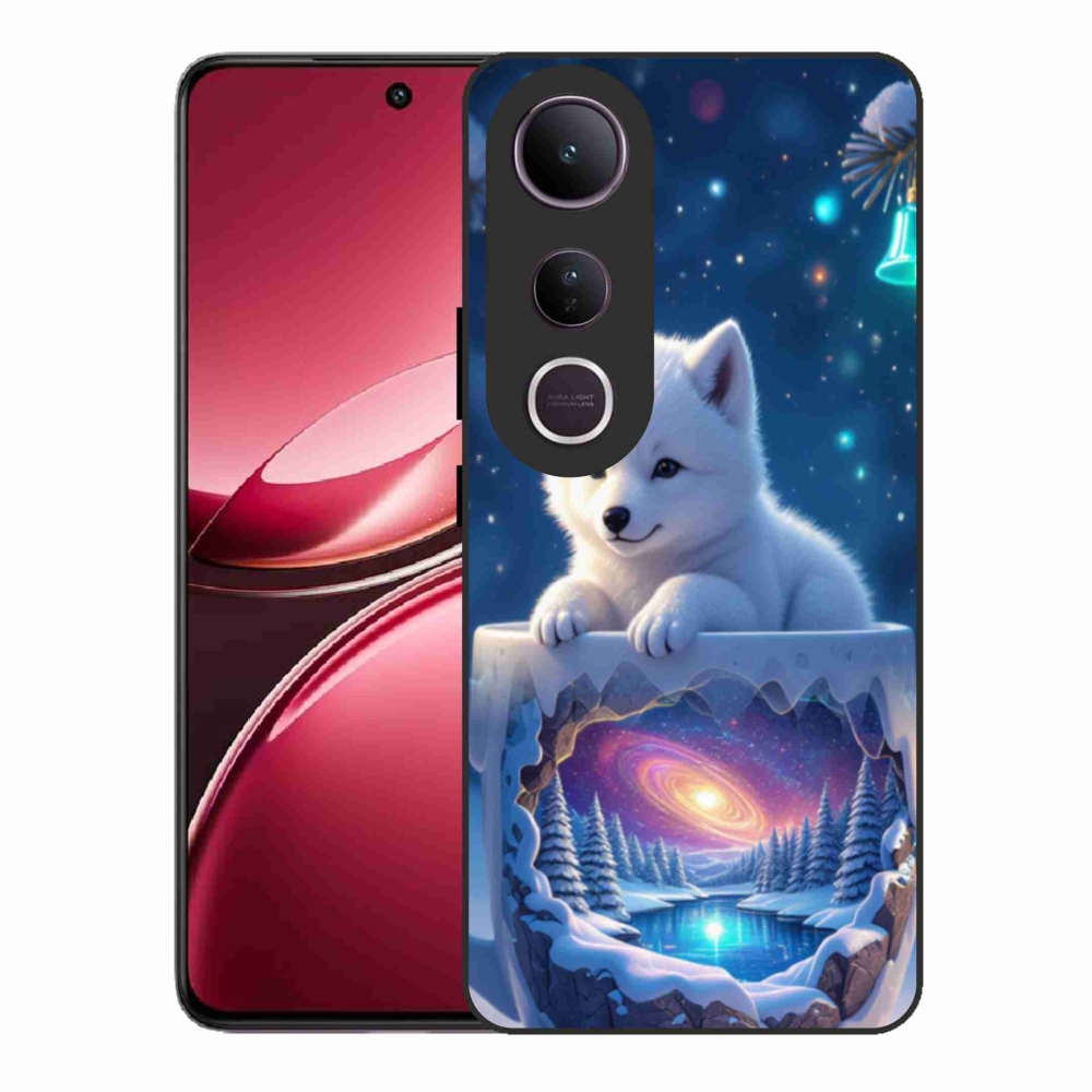 Gelový kryt mmCase na Vivo V50 Lite 4G/5G - vánoční štěně