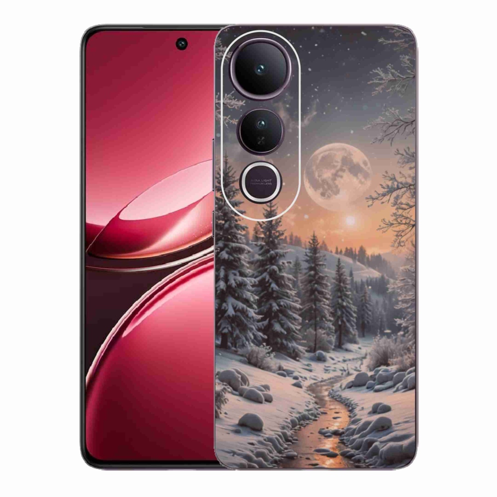 Gelový kryt mmCase na Vivo V50 Lite 4G/5G - zimní krajina 2