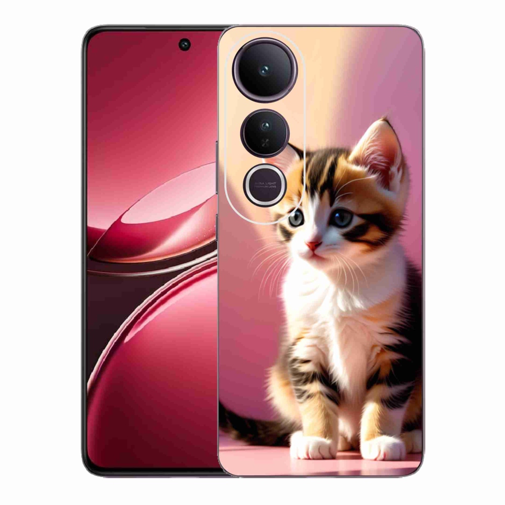 Gelový kryt mmCase na Vivo V50 Lite 4G/5G - zvědavé kotě 2