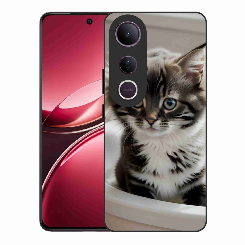 Gelový kryt mmCase na Vivo V50 Lite 4G/5G - zvědavé kotě