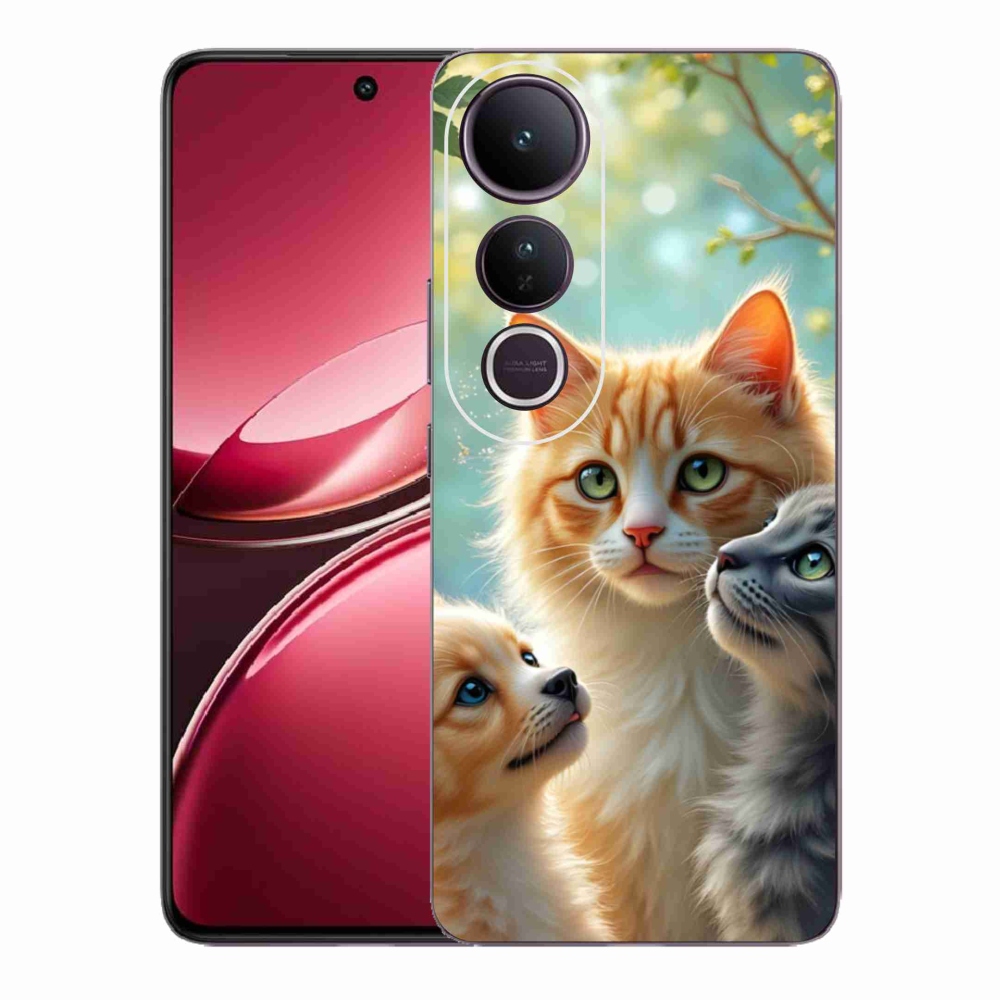 Gelový kryt mmCase na Vivo V50 Lite 4G/5G - zvířecí přátelství 2