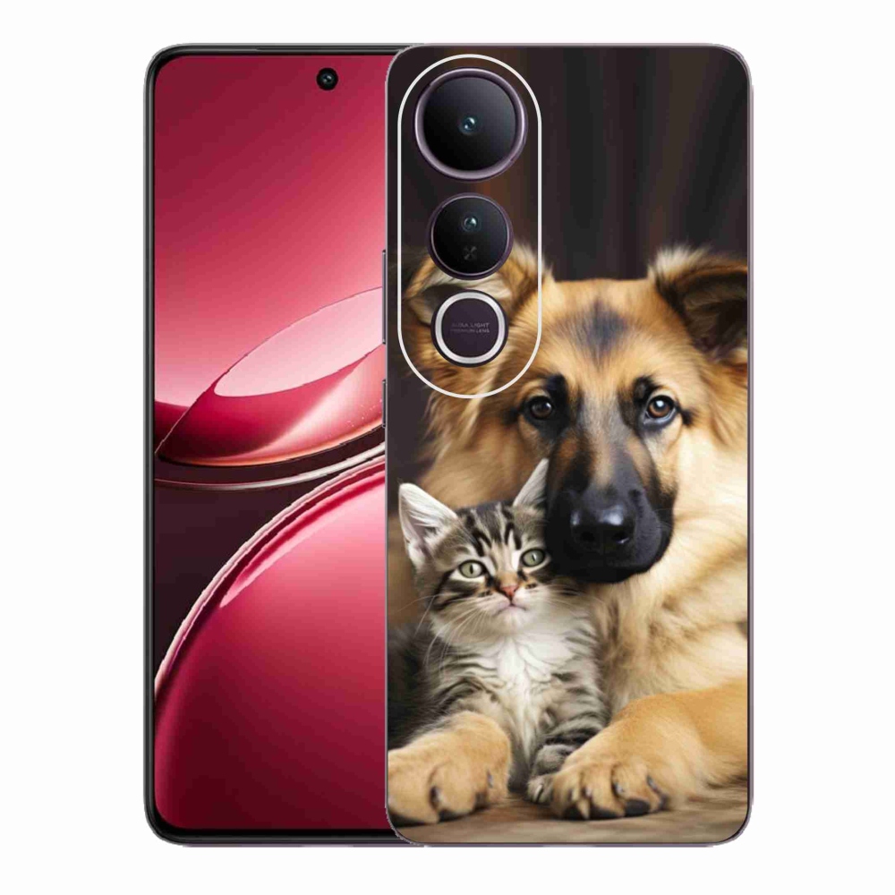 Gelový kryt mmCase na Vivo V50 Lite 4G/5G - zvířecí přátelství
