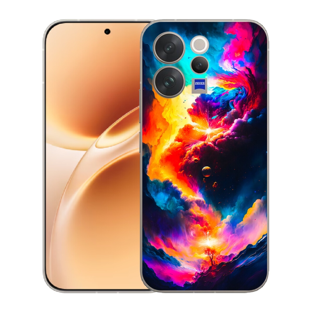 Gelový kryt mmCase na Vivo V70 - abstraktní motiv