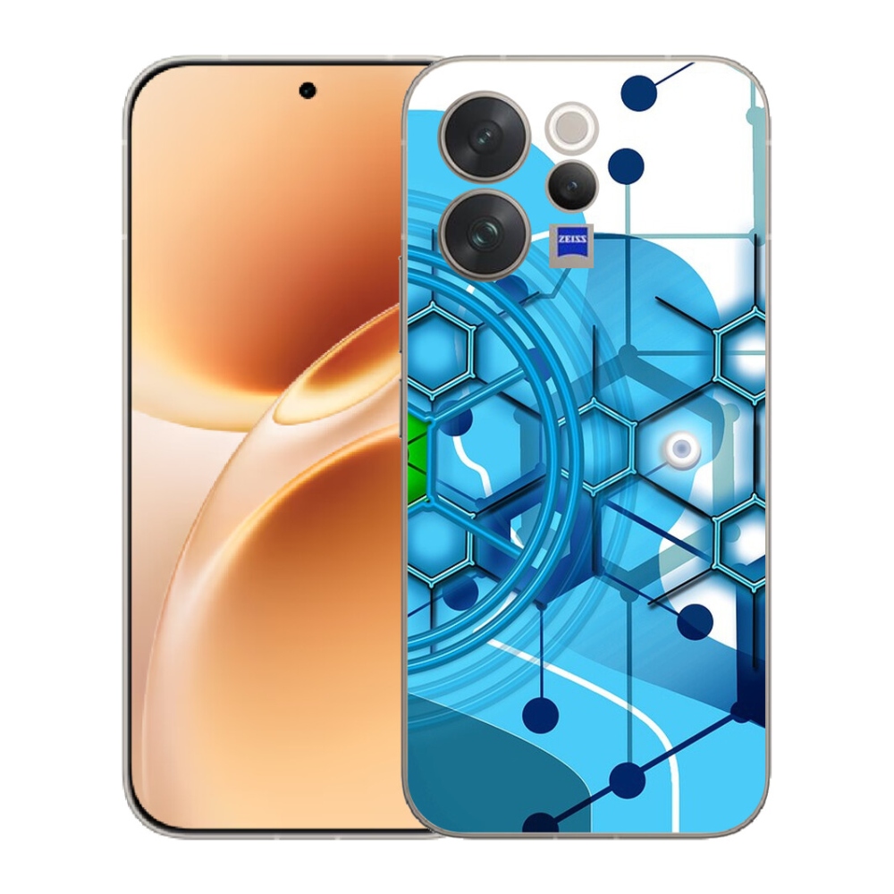 Gelový kryt mmCase na Vivo V70 - abstraktní vzor 2
