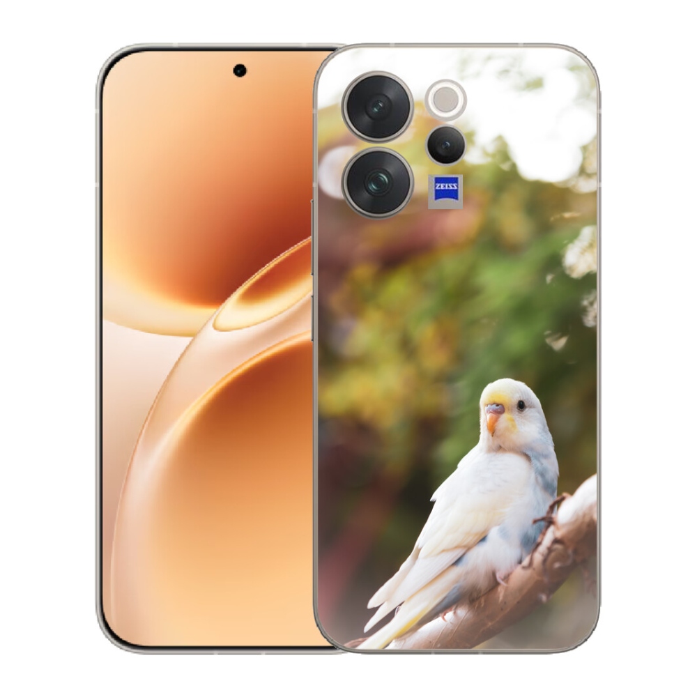 Gelový kryt mmCase na Vivo V70 - andulka bílá