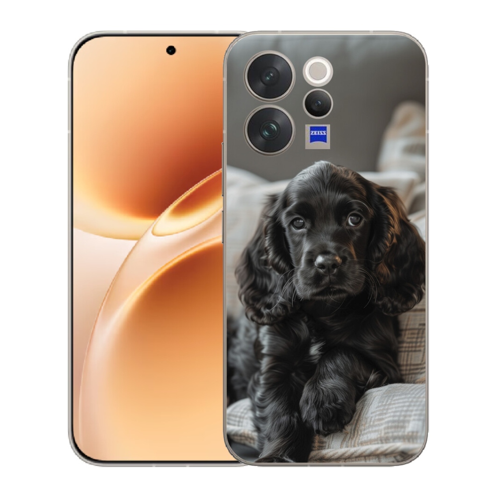 Gelový kryt mmCase na Vivo V70 - anglický kokršpaněl