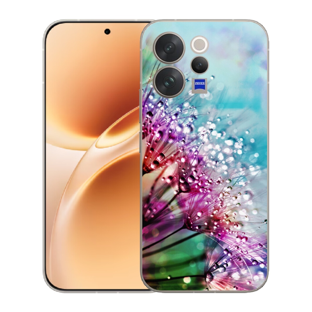 Gelový kryt mmCase na Vivo V70 - barevné květy