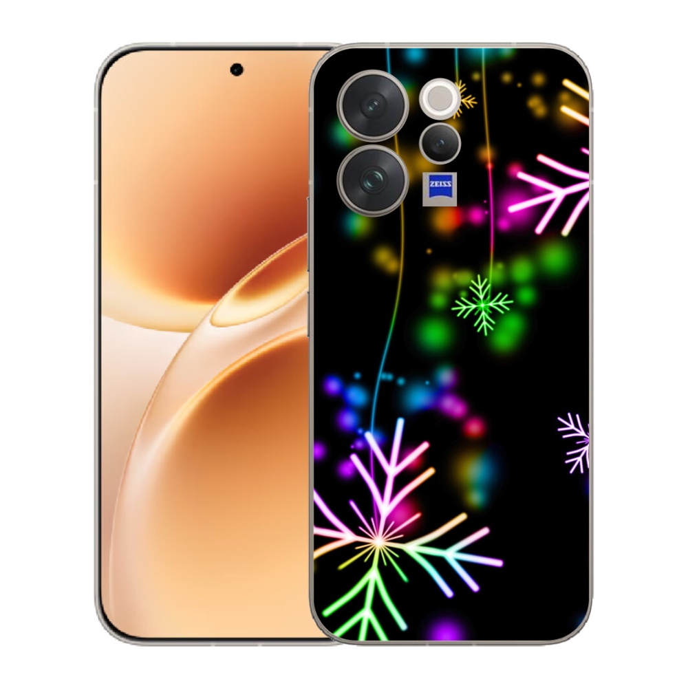Gelový kryt mmCase na Vivo V70 - barevné vločky