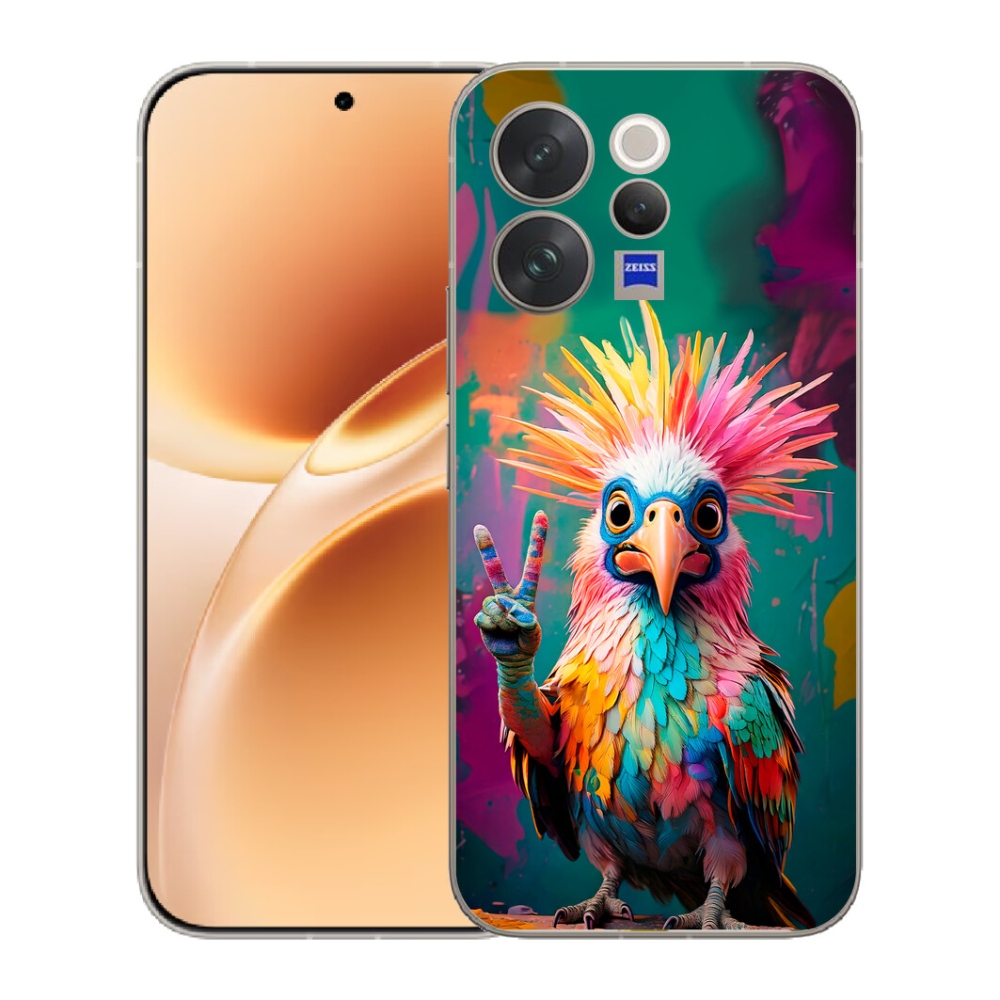 Gelový kryt mmCase na Vivo V70 - barevný rebel