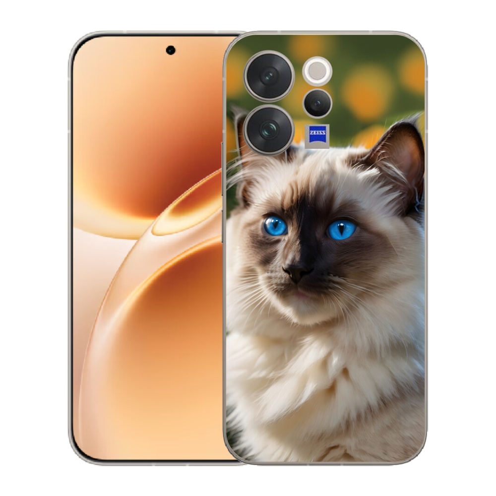 Gelový kryt mmCase na Vivo V70 - bílý ragdoll