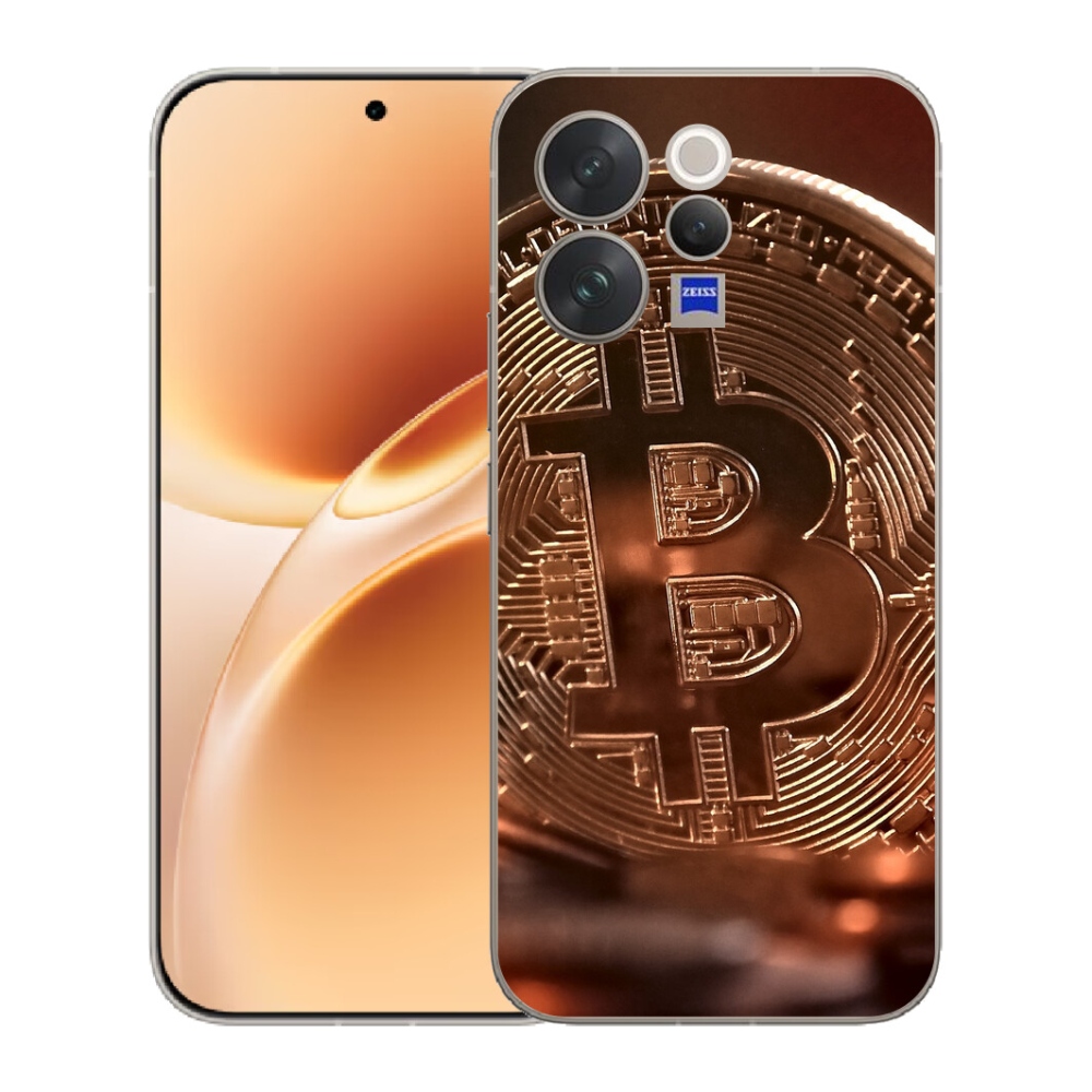 Gelový kryt mmCase na Vivo V70 - bitcoin
