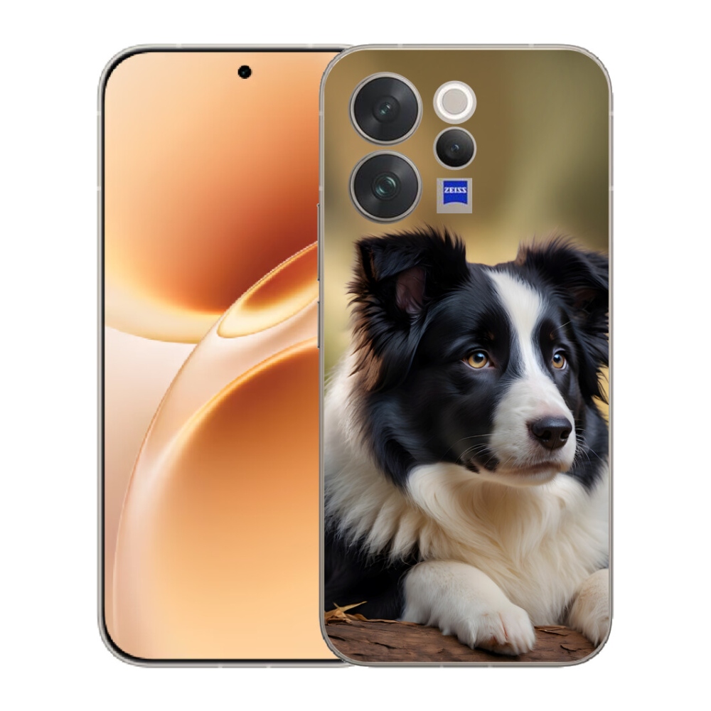 Gelový kryt mmCase na Vivo V70 - border kolie 2