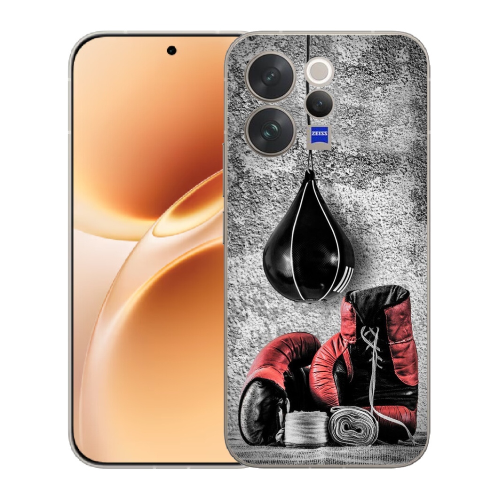 Gelový kryt mmCase na Vivo V70 - boxovací pytel a rukavice