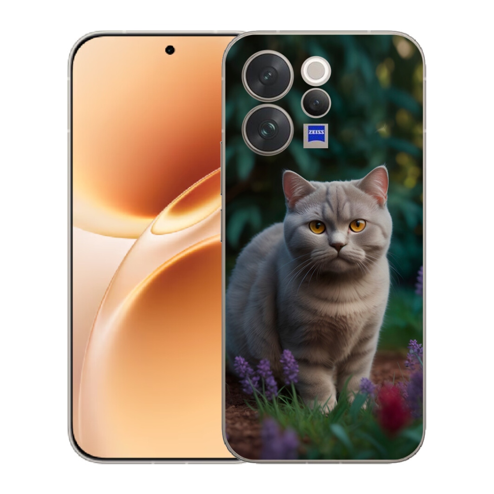 Gelový kryt mmCase na Vivo V70 - britská kočka