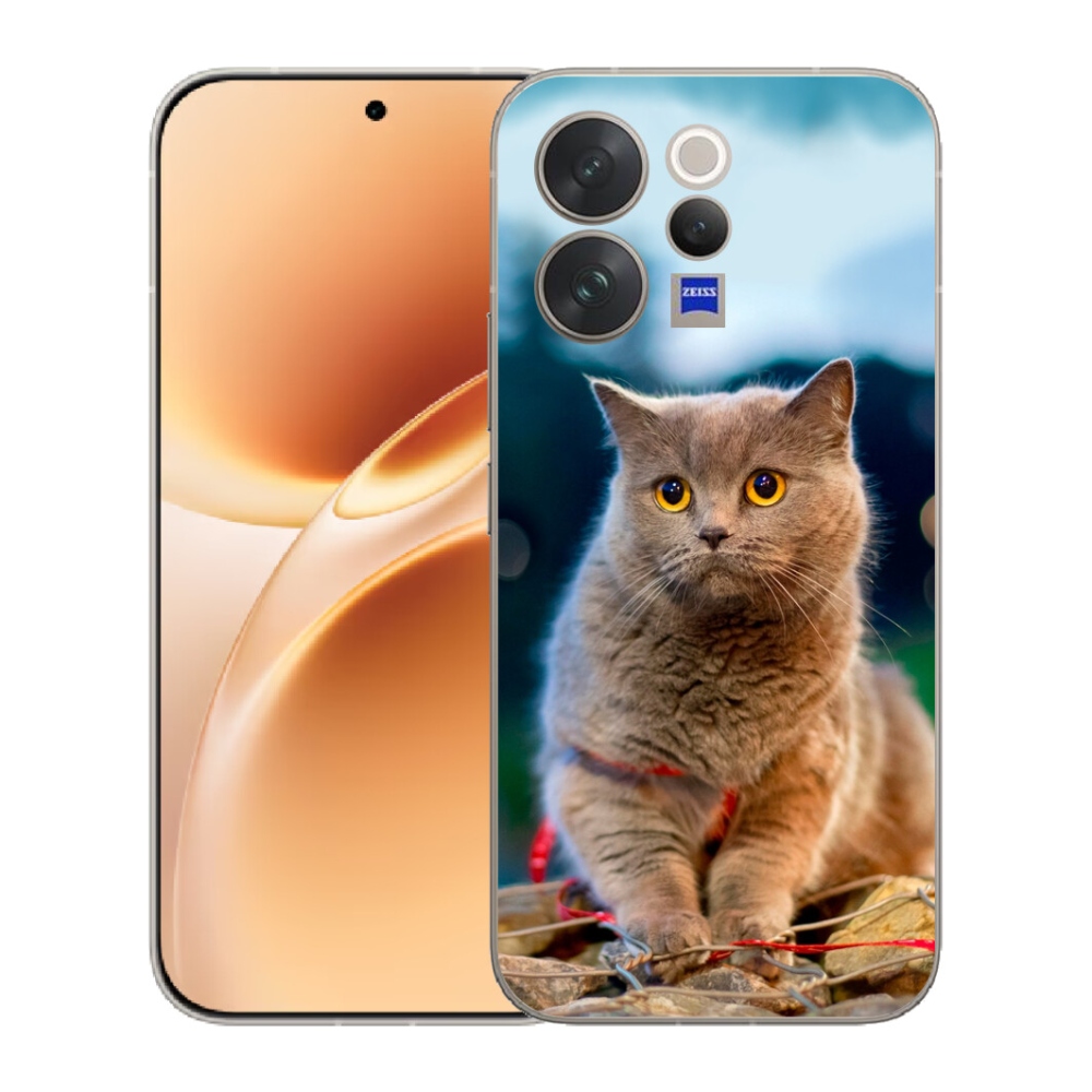 Gelový kryt mmCase na Vivo V70 - britská modrá 2