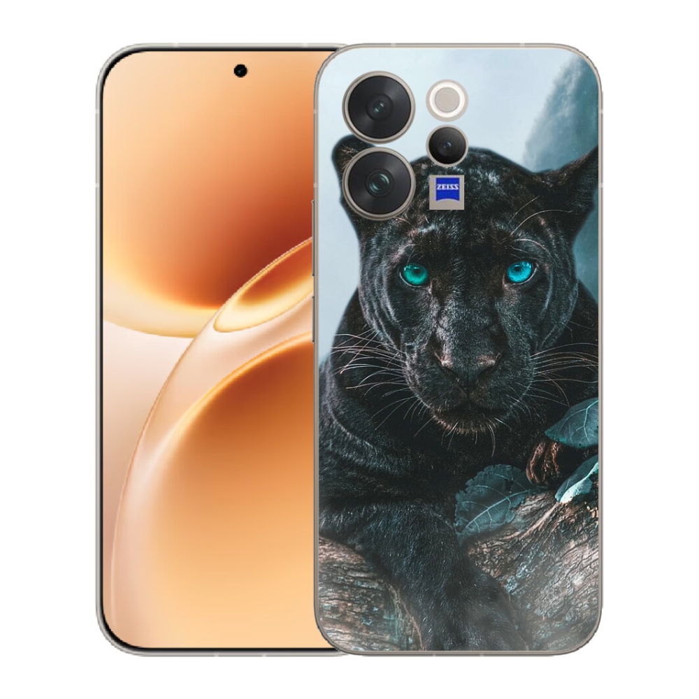 Gelový kryt mmCase na Vivo V70 - černý panter
