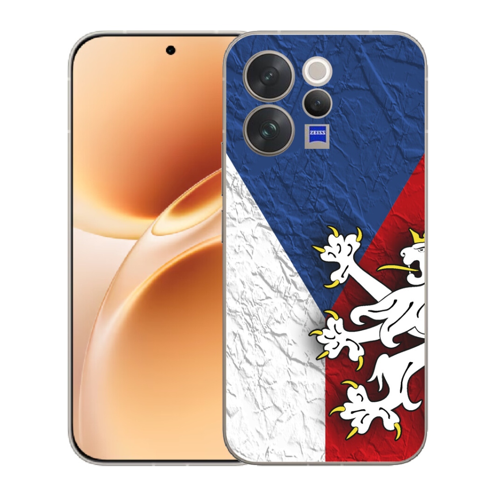 Gelový kryt mmCase na Vivo V70 - česká vlajka 1