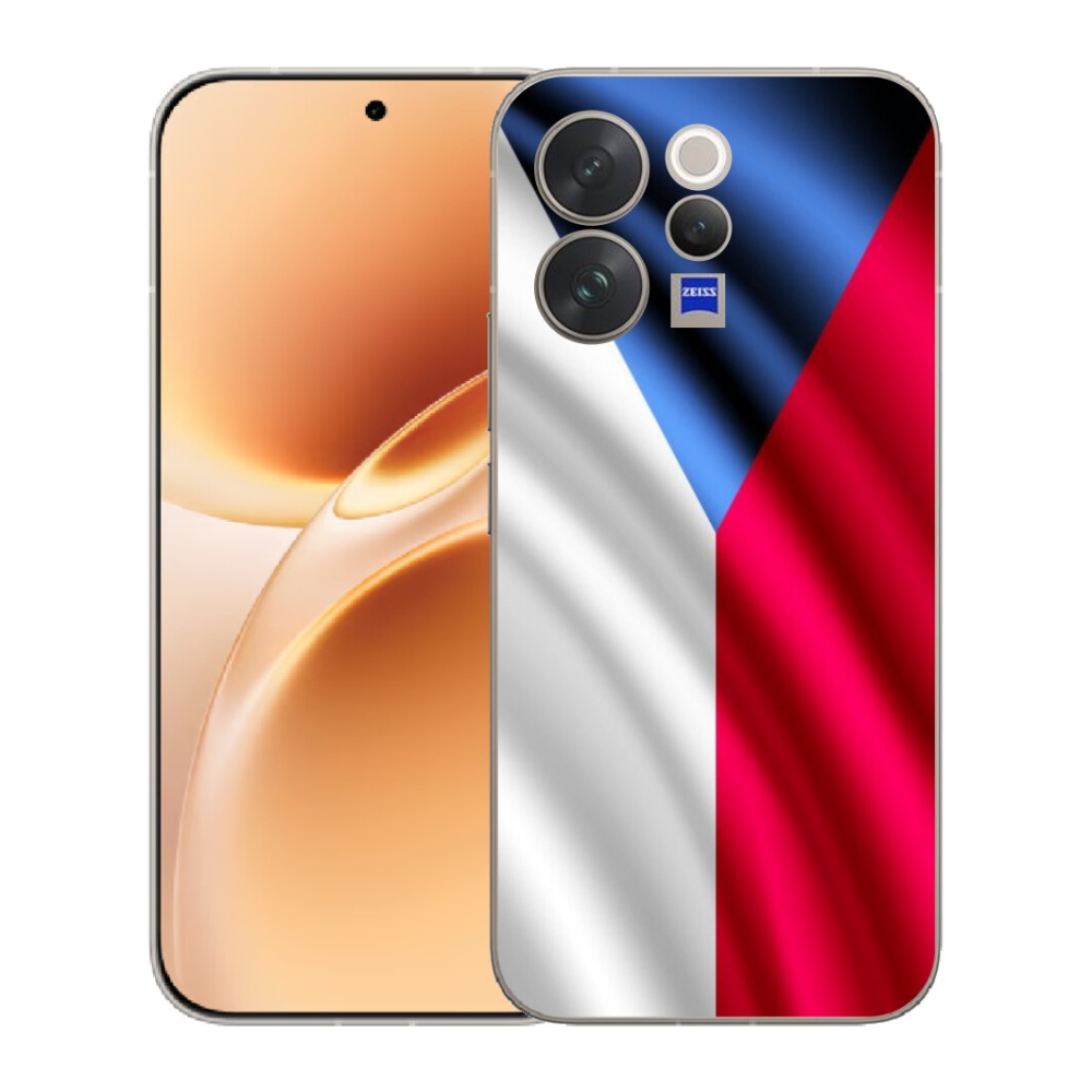 Gelový kryt mmCase na Vivo V70 - česká vlajka
