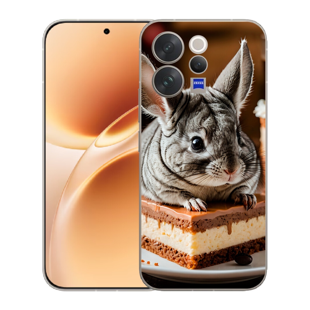 Gelový kryt mmCase na Vivo V70 - činčila