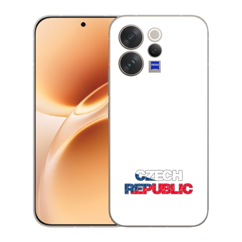 Gelový kryt mmCase na Vivo V70 - Czech Republic bílé pozadí