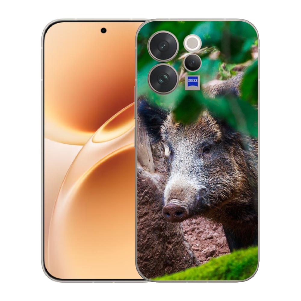 Gelový kryt mmCase na Vivo V70 - divoké prase
