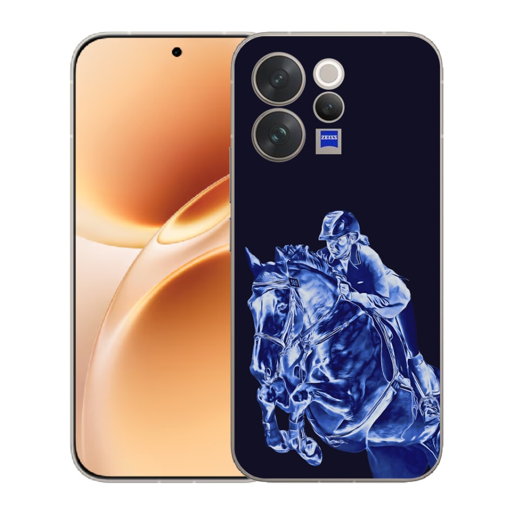 Gelový kryt mmCase na Vivo V70 - dostihový kůň