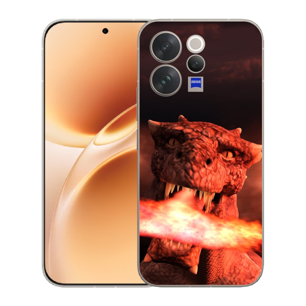 Gelový kryt mmCase na Vivo V70 - drak