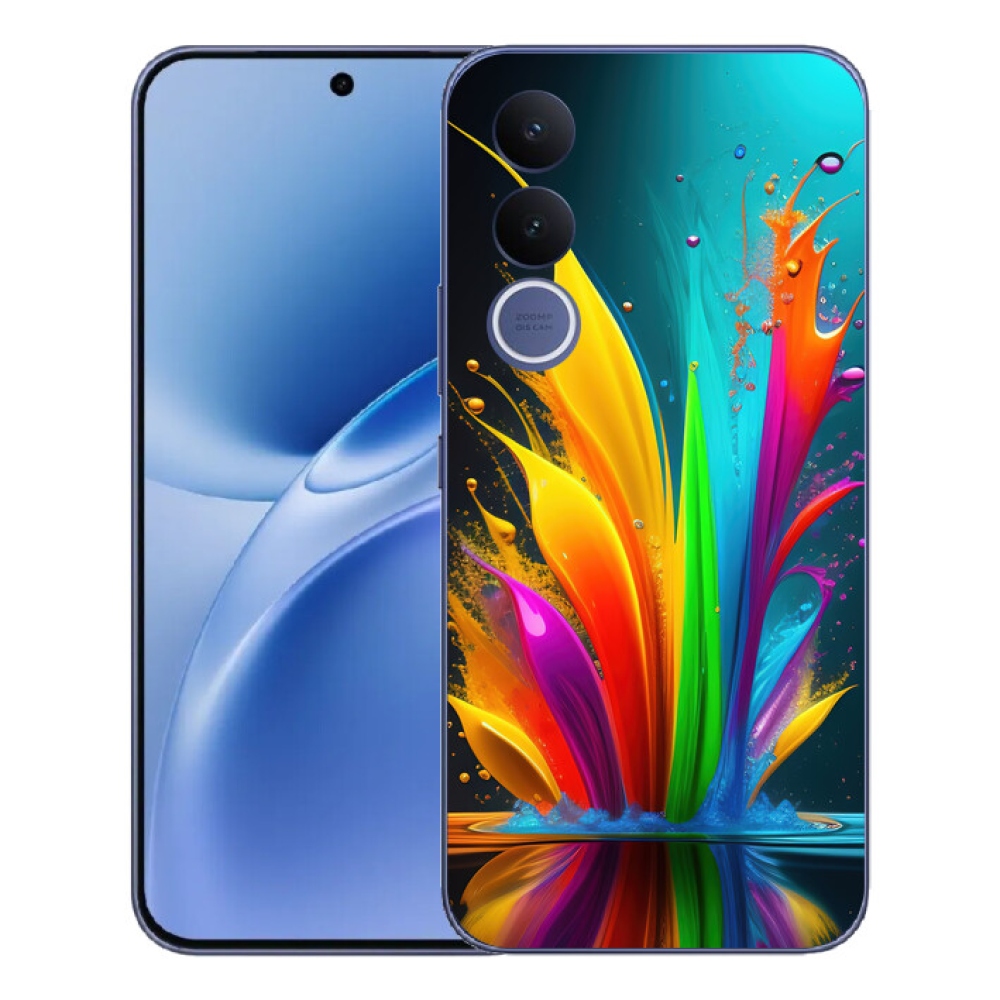 Gelový kryt mmCase na Vivo V70 FE - abstraktní motiv 1