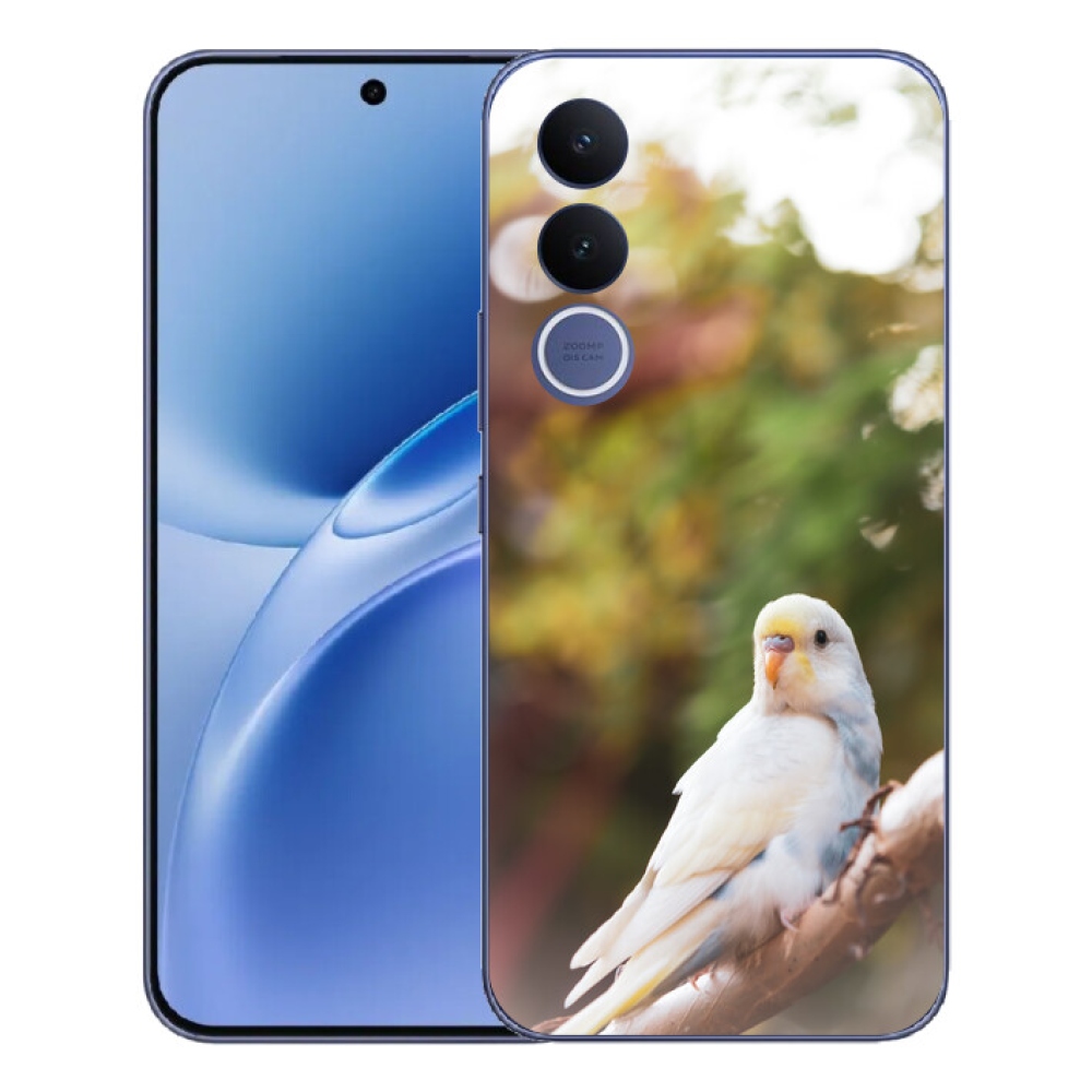 Gelový kryt mmCase na Vivo V70 FE - andulka bílá