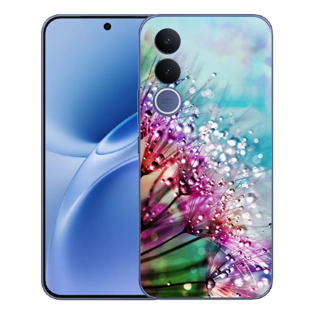 Gelový kryt mmCase na Vivo V70 FE - barevné květy
