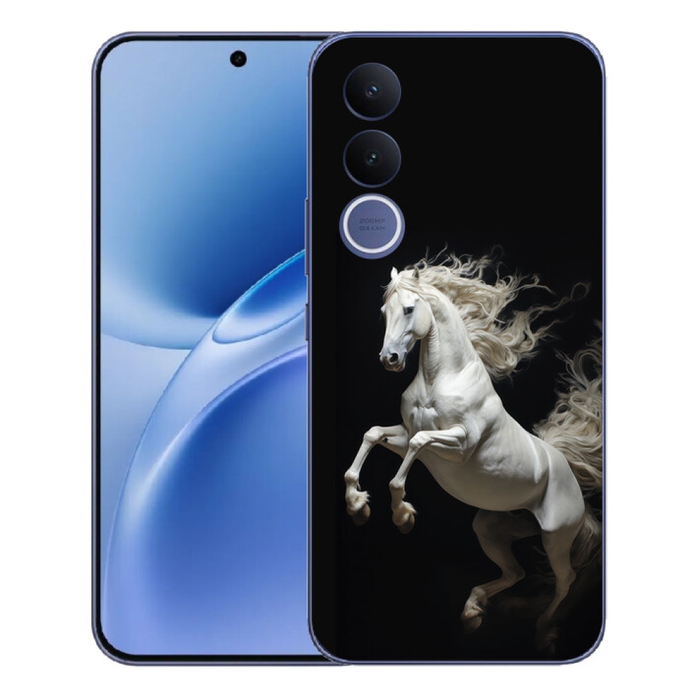 Gelový kryt mmCase na Vivo V70 FE - bílý kůň 4
