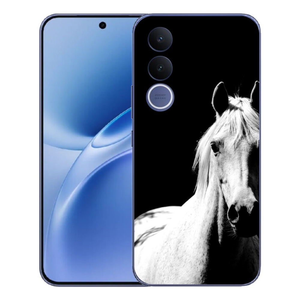 Gelový kryt mmCase na Vivo V70 FE - bílý kůň 5