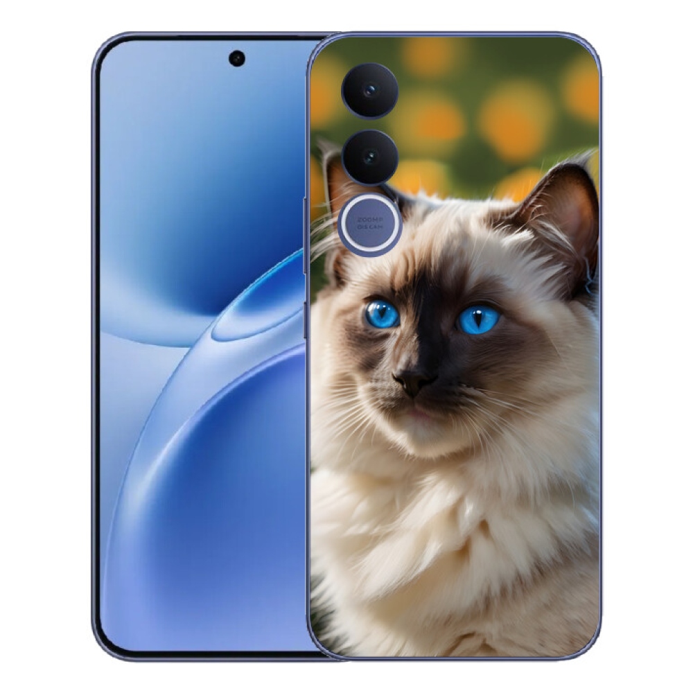 Gelový kryt mmCase na Vivo V70 FE - bílý ragdoll