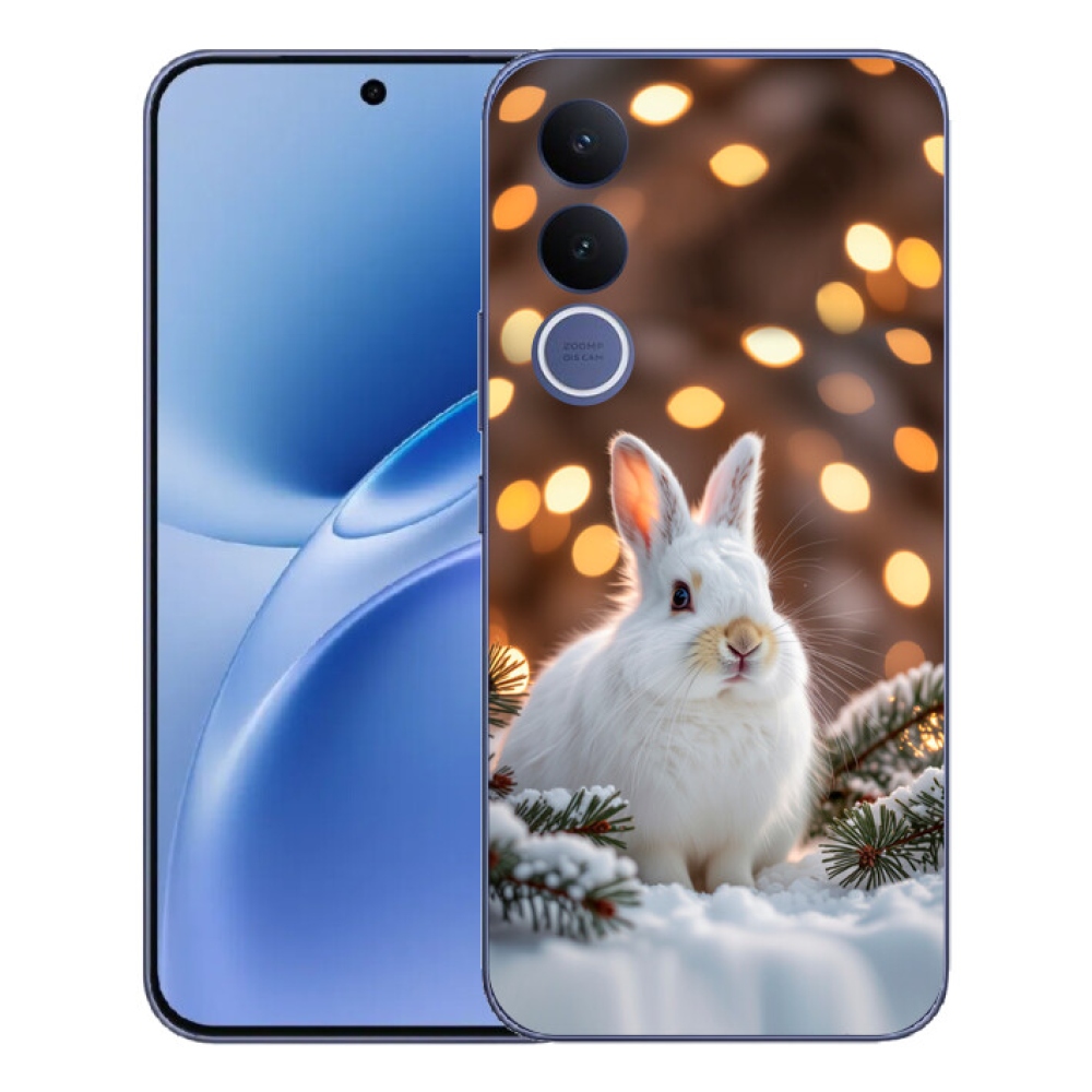 Gelový kryt mmCase na Vivo V70 FE - bílý zajíc