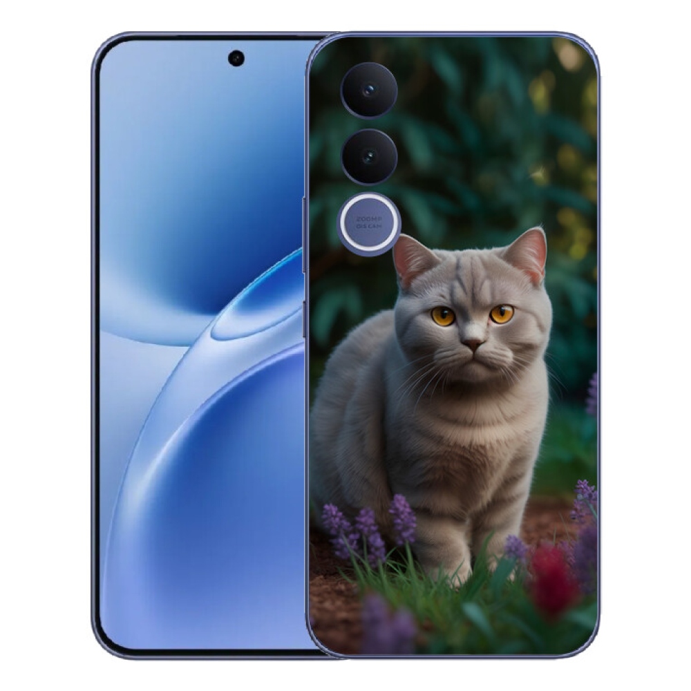 Gelový kryt mmCase na Vivo V70 FE - britská kočka