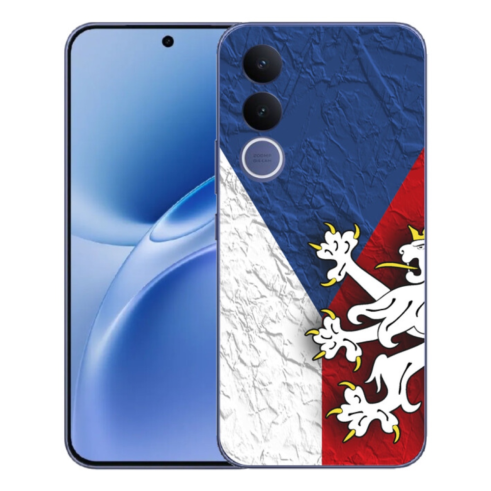 Gelový kryt mmCase na Vivo V70 FE - česká vlajka 1