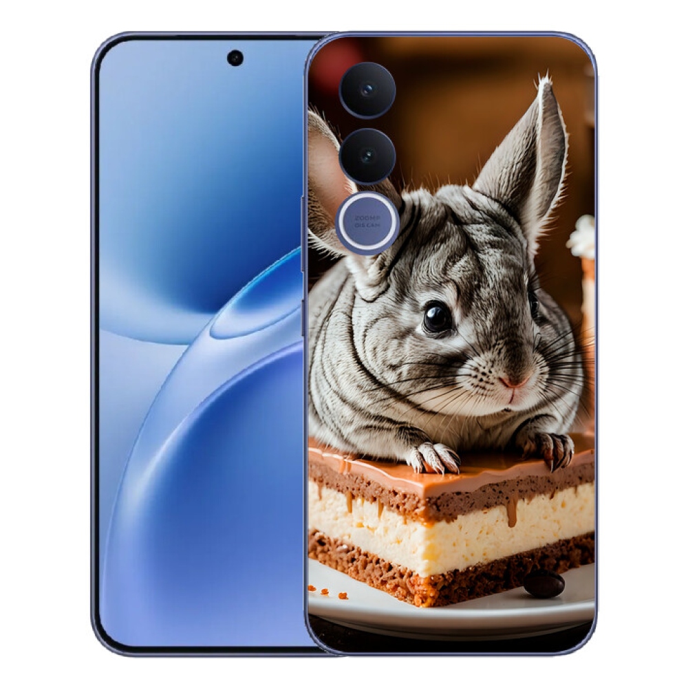 Gelový kryt mmCase na Vivo V70 FE - činčila