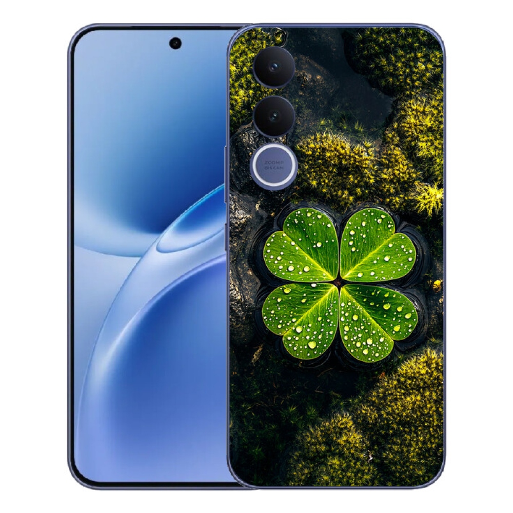 Gelový kryt mmCase na Vivo V70 FE - čtyřlístek
