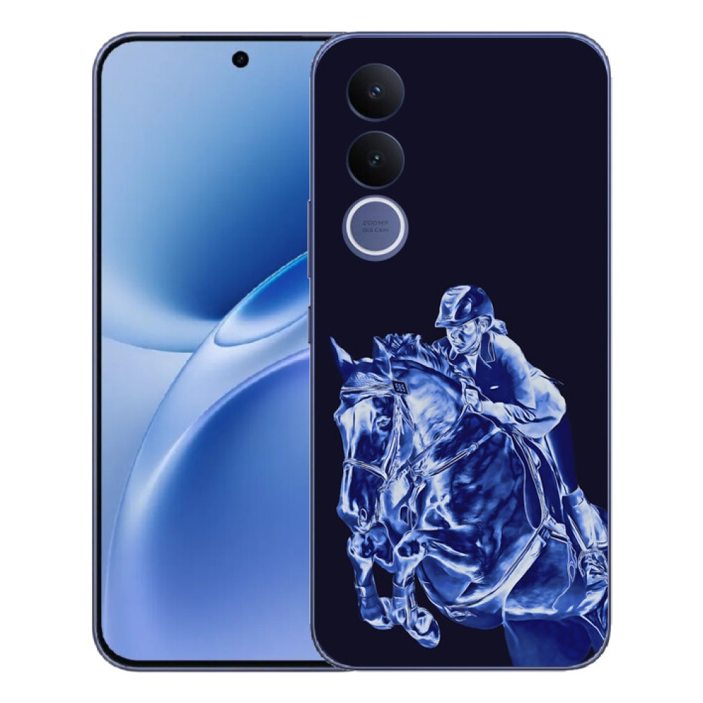 Gelový kryt mmCase na Vivo V70 FE - dostihový kůň