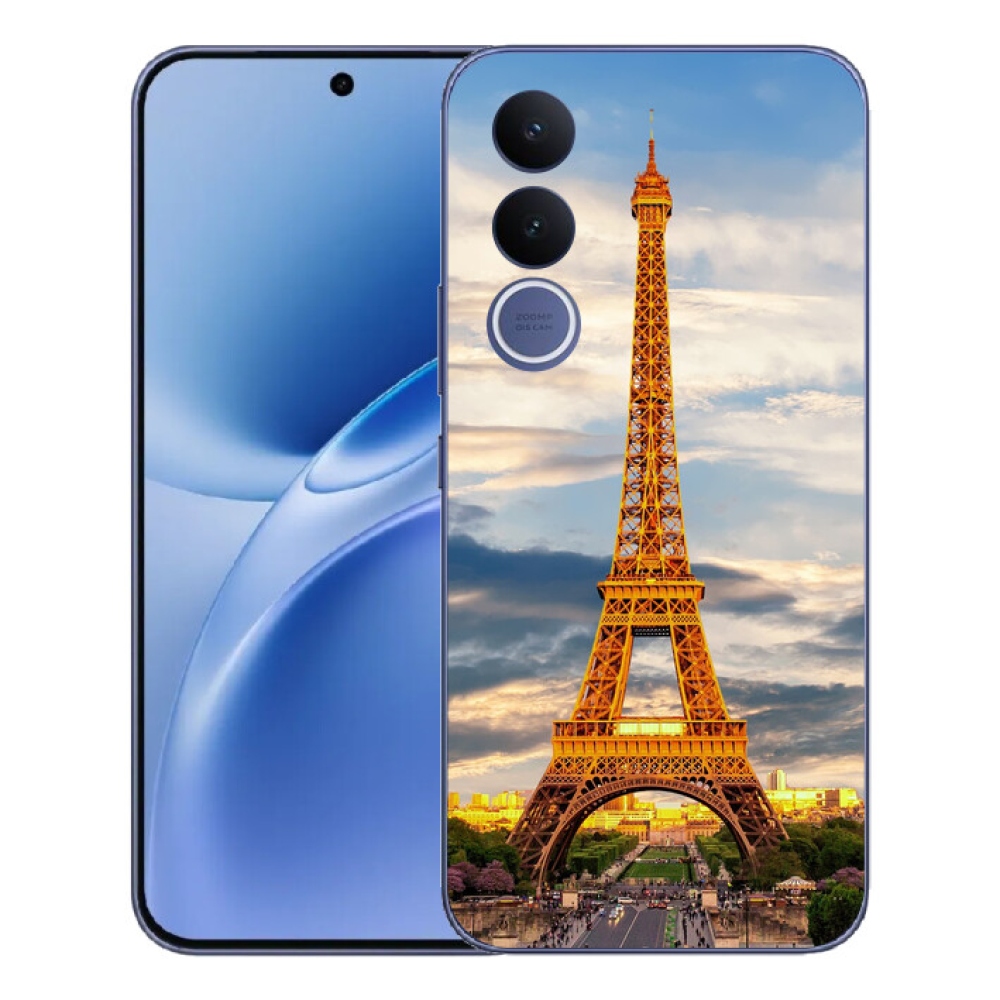 Gelový kryt mmCase na Vivo V70 FE - eiffelova věž 3