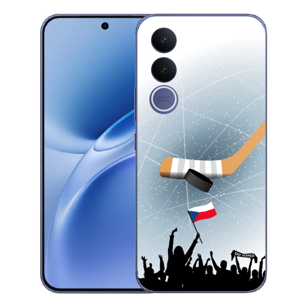 Gelový kryt mmCase na Vivo V70 FE - fanoušci hokeje