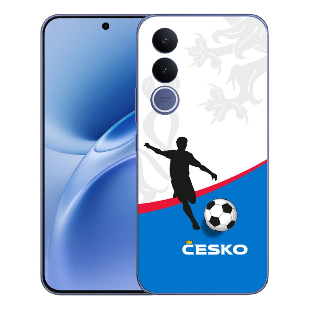 Gelový kryt mmCase na Vivo V70 FE - fotbal Česko 1