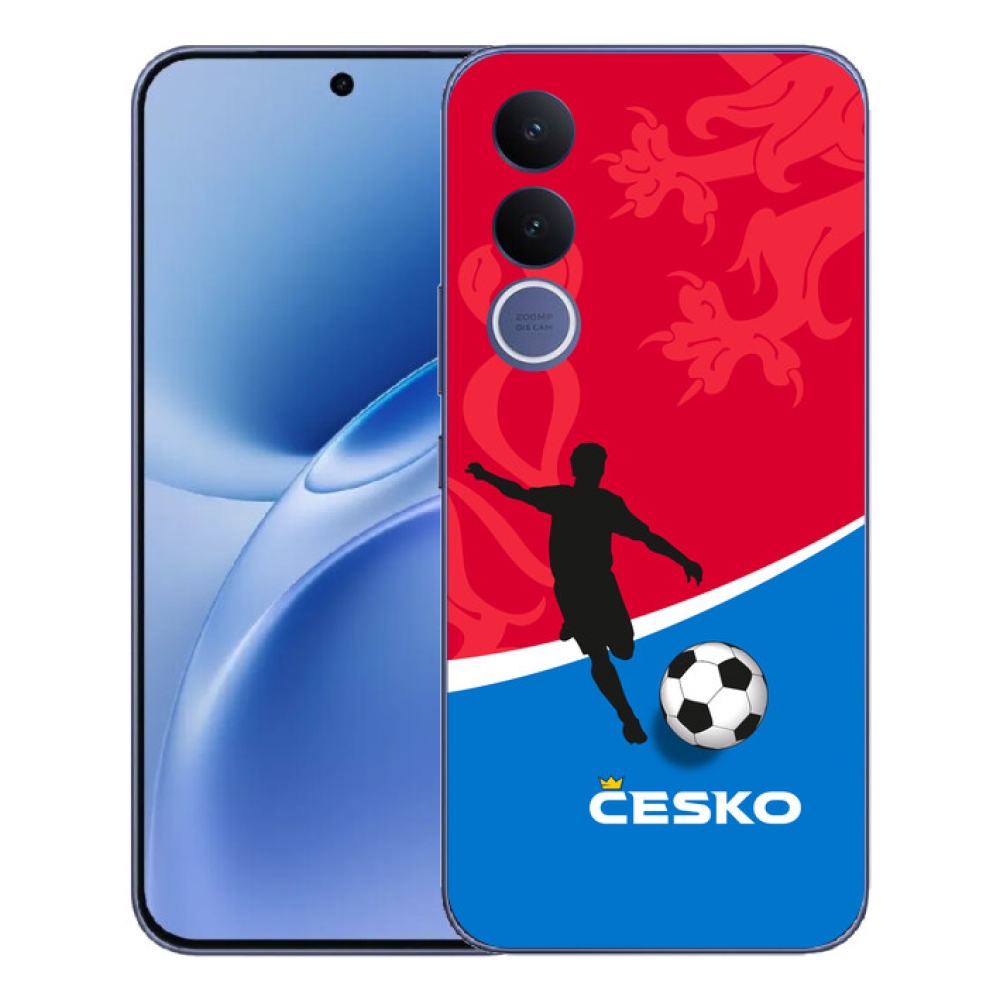 Gelový kryt mmCase na Vivo V70 FE - fotbal Česko