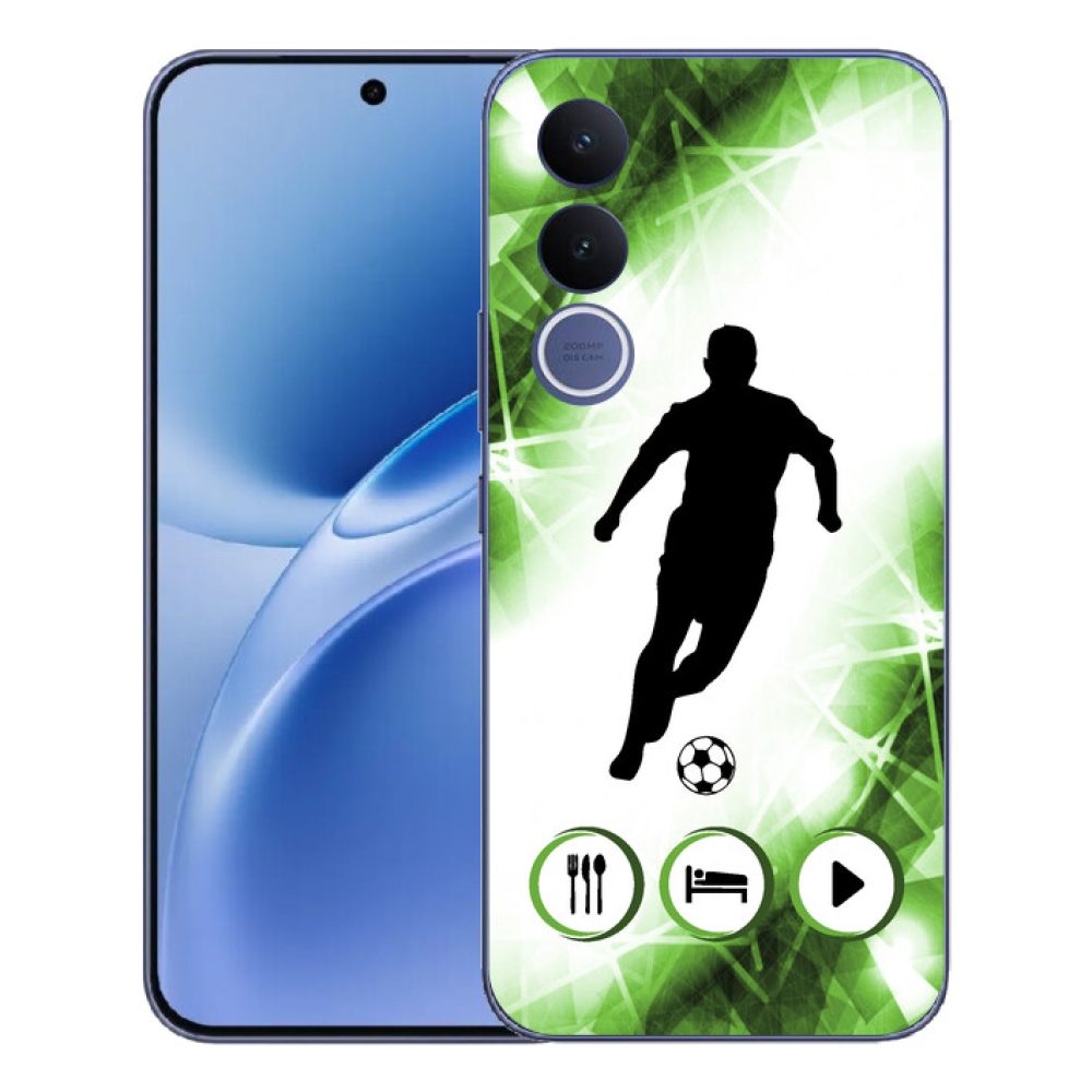 Gelový kryt mmCase na Vivo V70 FE - fotbalista