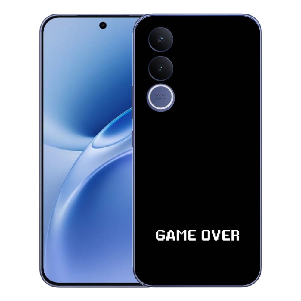 Gelový kryt mmCase na Vivo V70 FE - game over černé pozadí