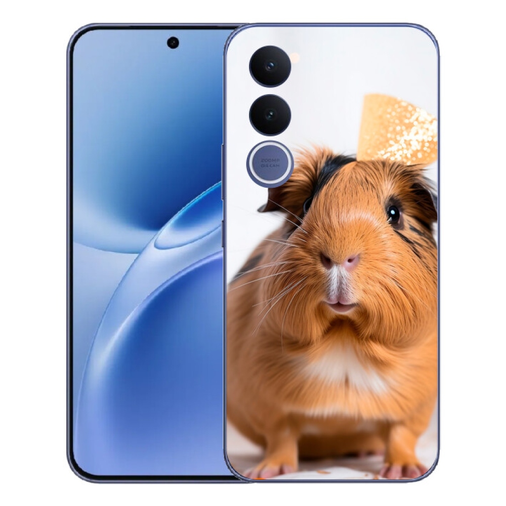 Gelový kryt mmCase na Vivo V70 FE - hnědé morče